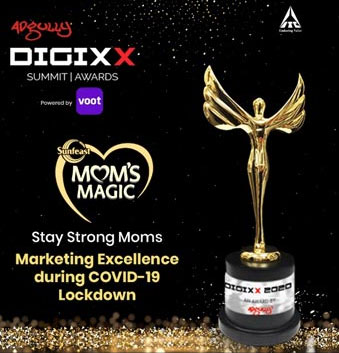 'ITC won the 'Silver Award for the Sunfeast Mom's Magic Stay Strong Moms campaign