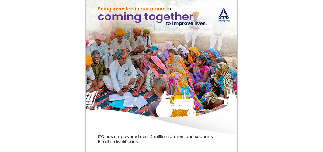 ITC has empowered over 4 million farmers and supports 6 million livelihoods