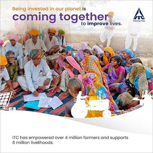 ITC has empowered over 4 million farmers and supports 6 million livelihoods