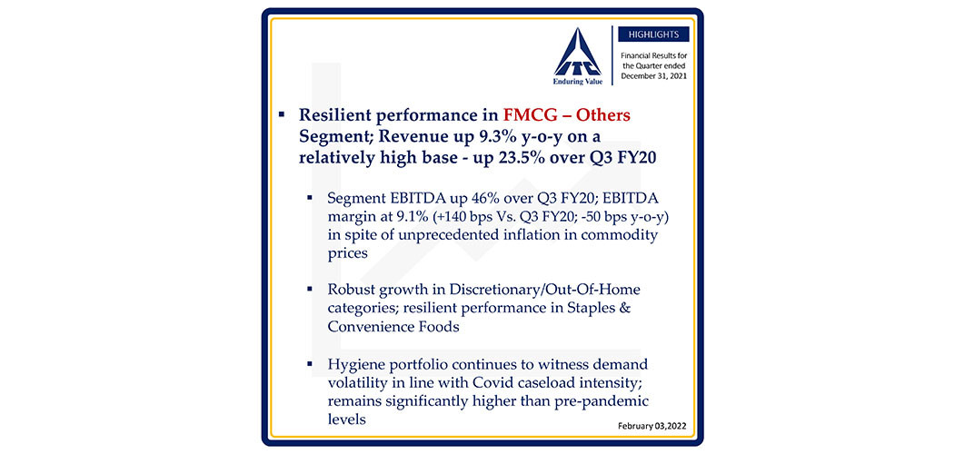 FMCG Segment result highlights